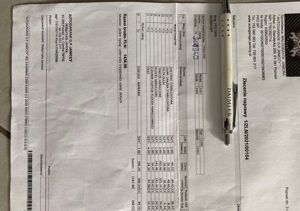 BMW Seria 3 cena 13700 przebieg: 270000, rok produkcji 2003 z Września małe 466